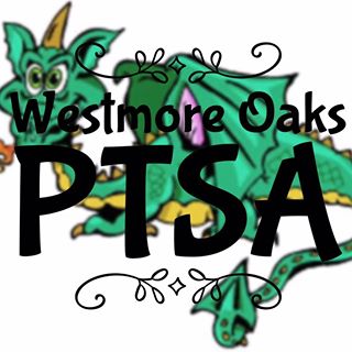 Westmore Oaks PTSA logo with dragon